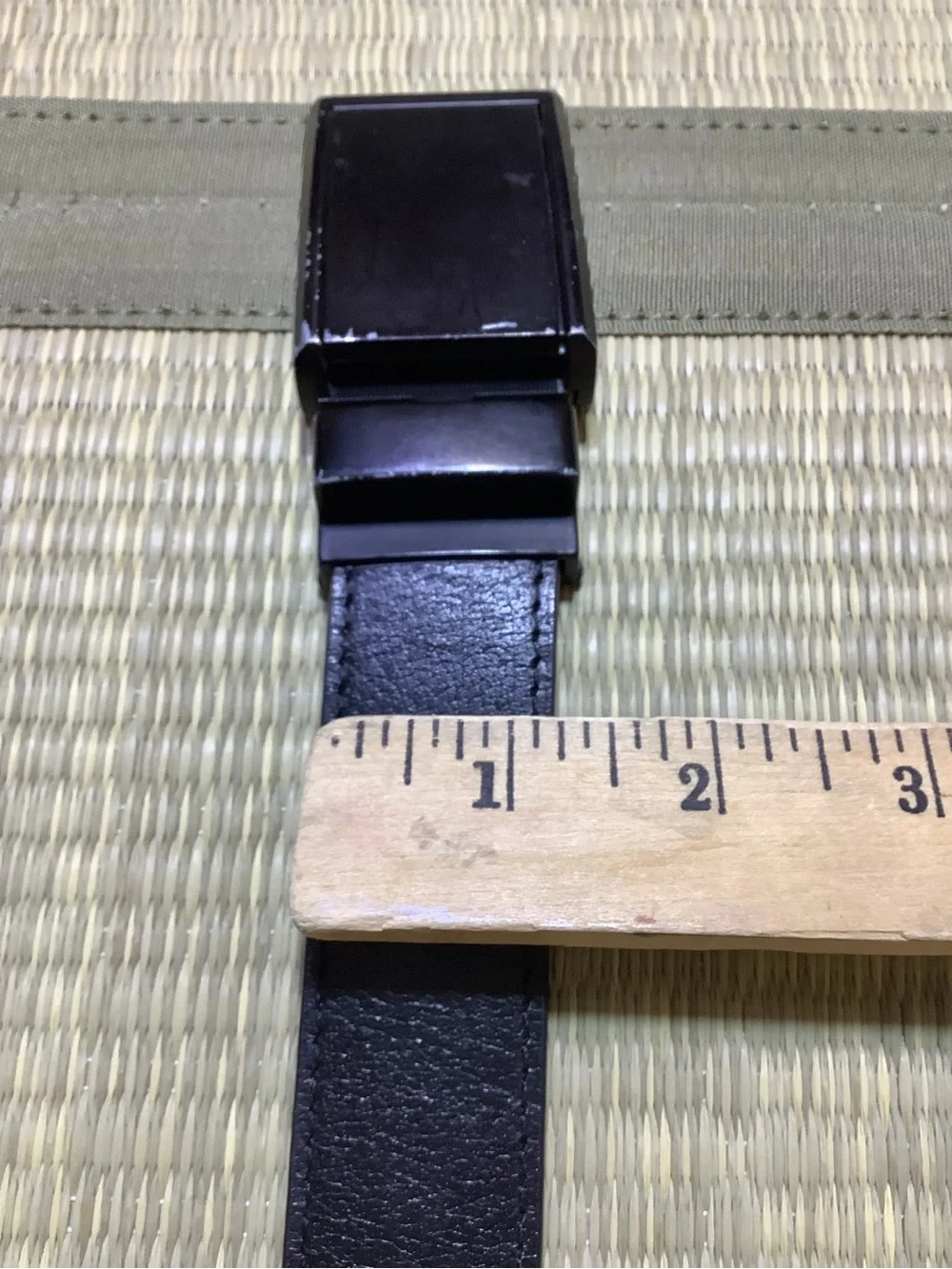 Black Slidebelts Full Grain Leather Belt Ratchet Belt